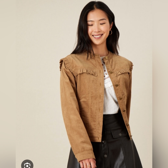 JOIE* sage green woolly feel cropped long sleeve button front collared shaket XL - Picture 14 of 14